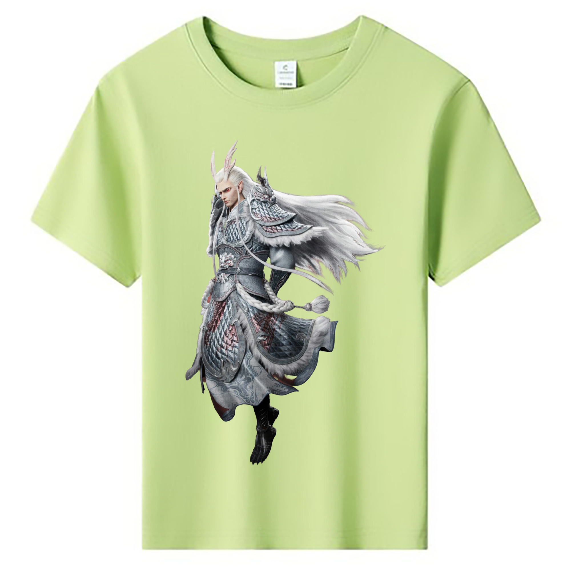 （画像用） Ne Zha 2 ナタ 魔童の大暴れ 綿100％キッズTシャツ（フロントプリント）